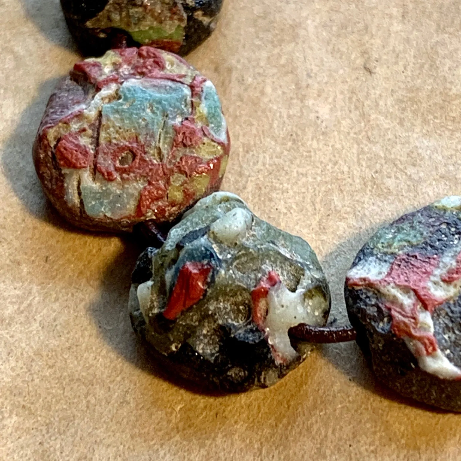 10 Pre-Islamic Glass Beads