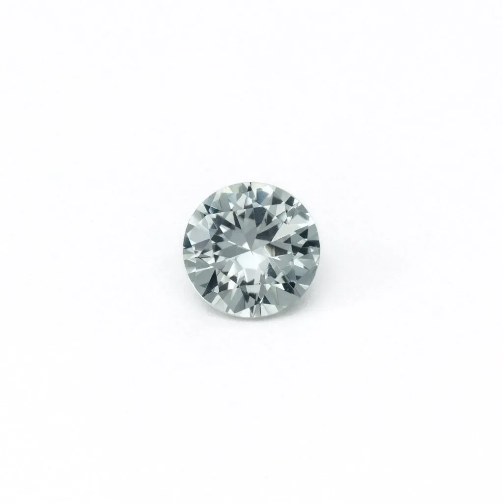 1.12ct White Montana Sapphire Round