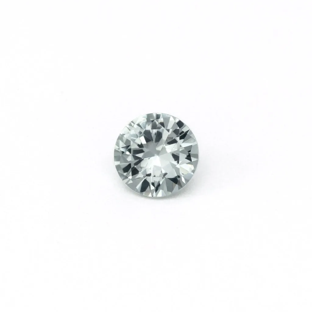 1.12ct White Montana Sapphire Round