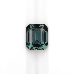 1.16ct NO HEAT TEAL SAPPHIRE EMERALD SHAPE CUT LOOSE GEMSTONE BLUE GREEN NATURAL