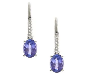 14K GOLD TANZANITE EARRING SKU# 80070