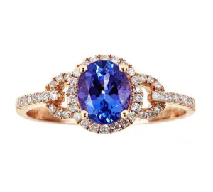 14K GOLD TANZANITE RING SKU# 80021