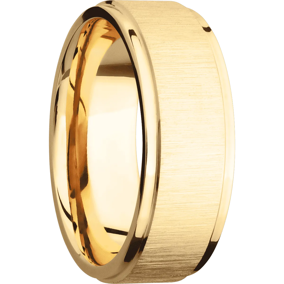 14K Yellow Gold with Crosssatin , Polish Finish