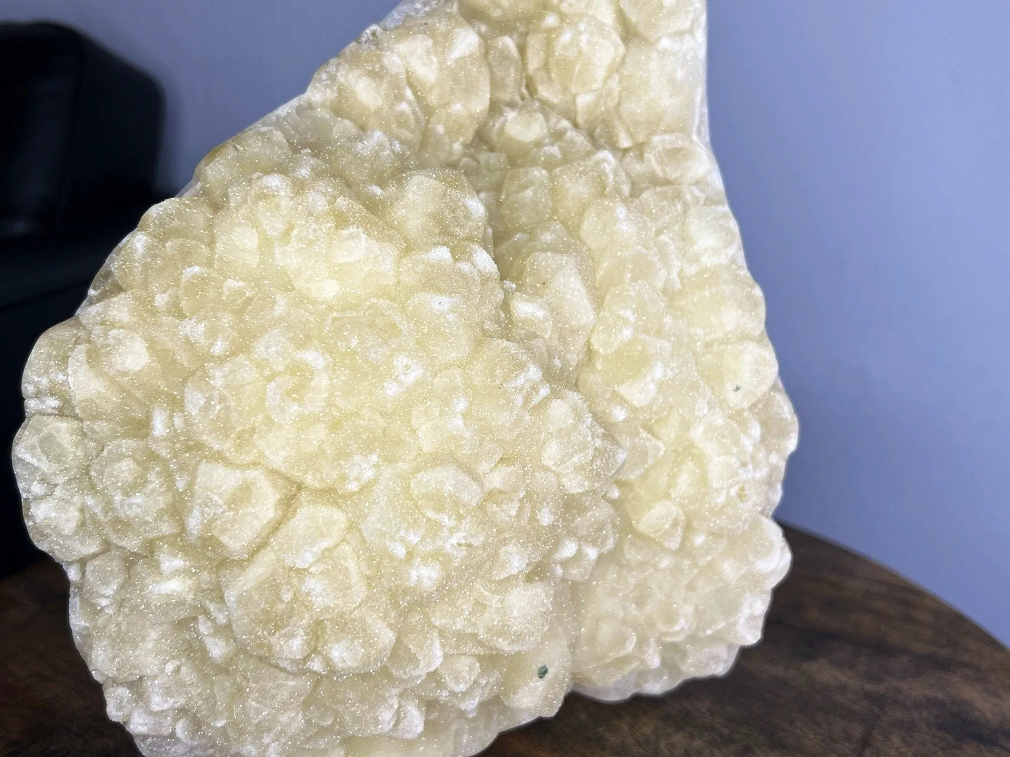 15lb Sugar /druzy Quartz Crystal Extra large size very rare from Brazil with Stand