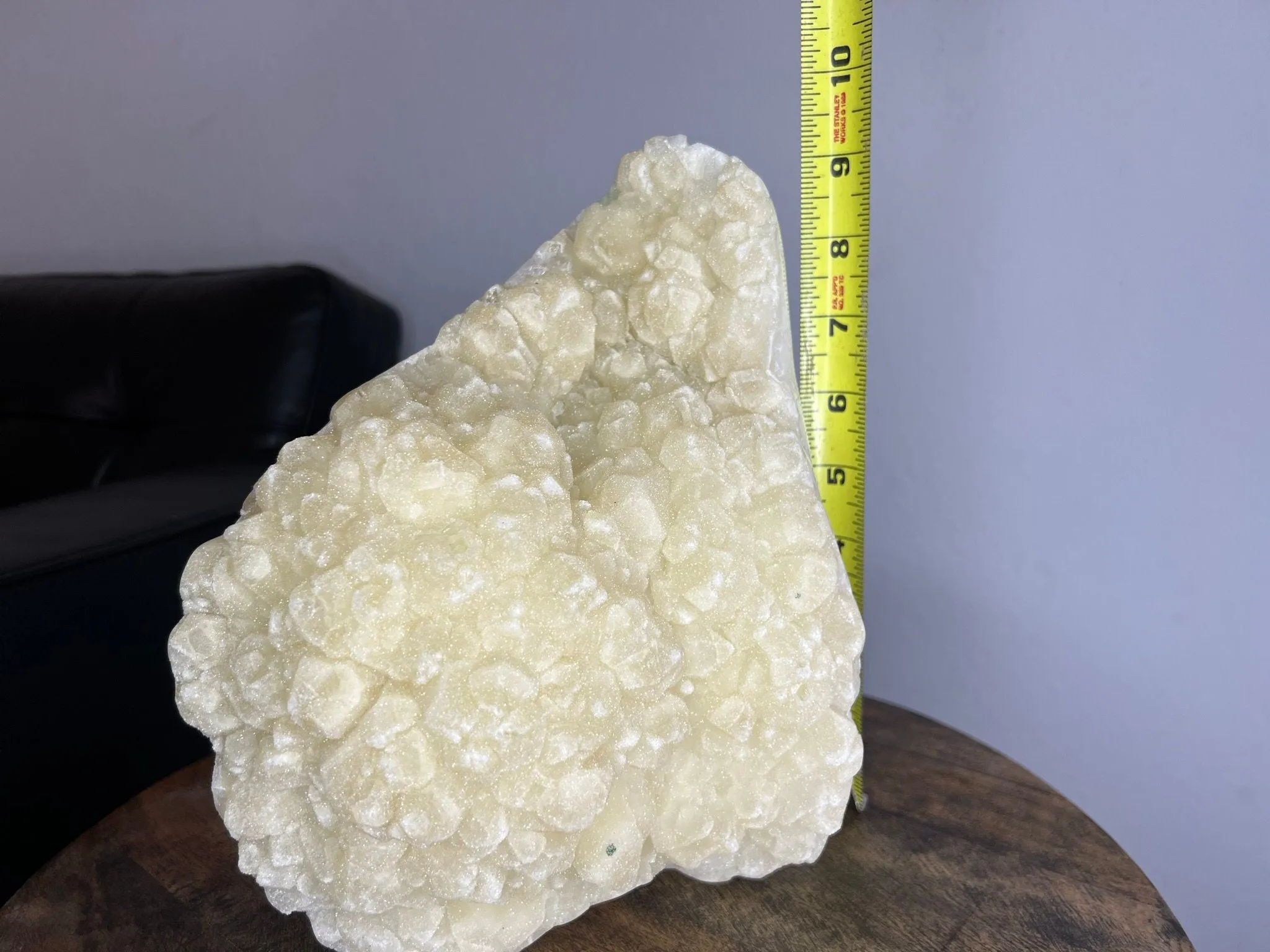 15lb Sugar /druzy Quartz Crystal Extra large size very rare from Brazil with Stand