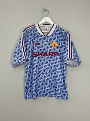 1990/92 MANCHESTER UNITED AWAY SHIRT (XL) ADIDAS