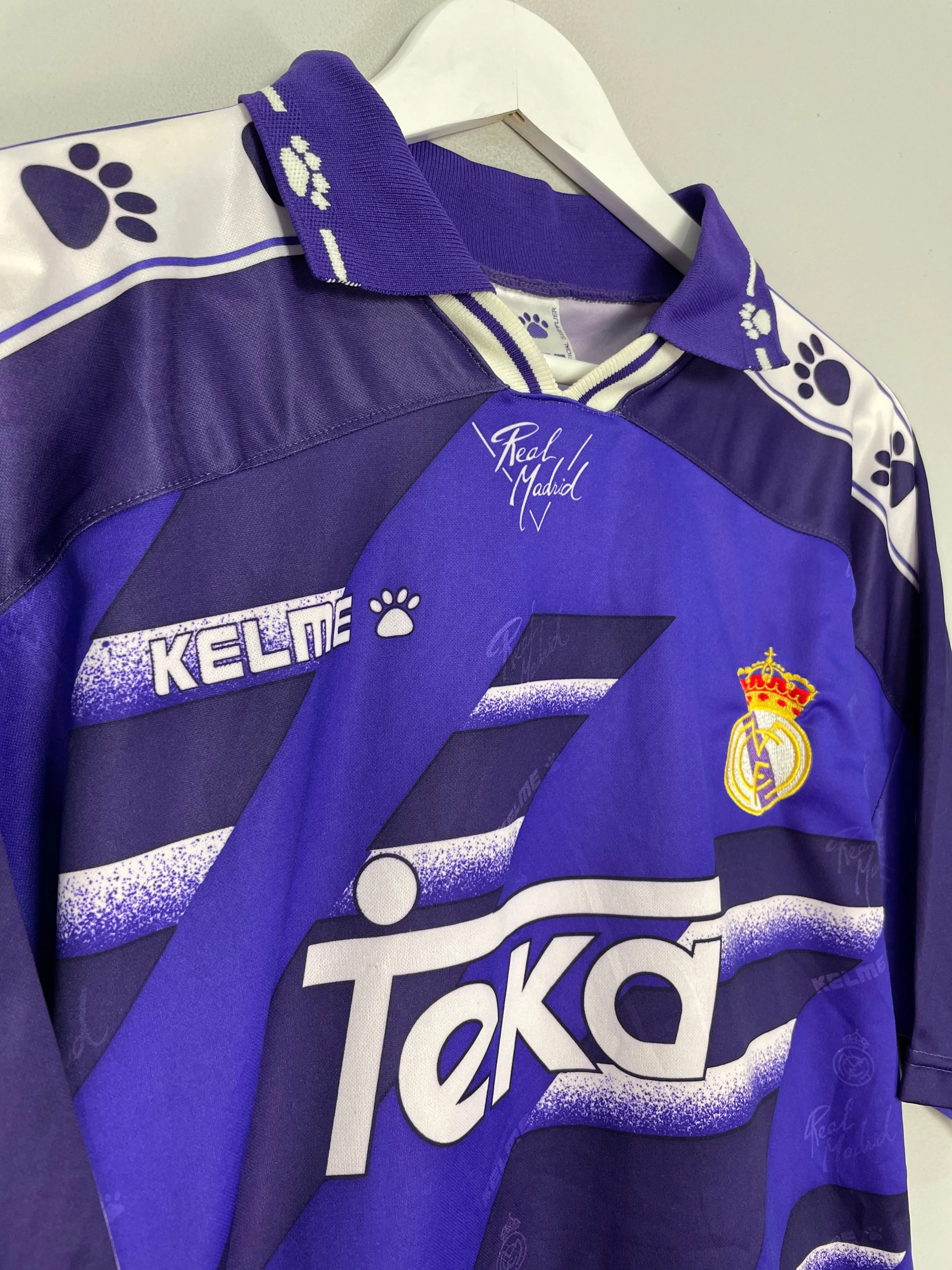 1994/96 REAL MADRID AWAY SHIRT (L) KELME