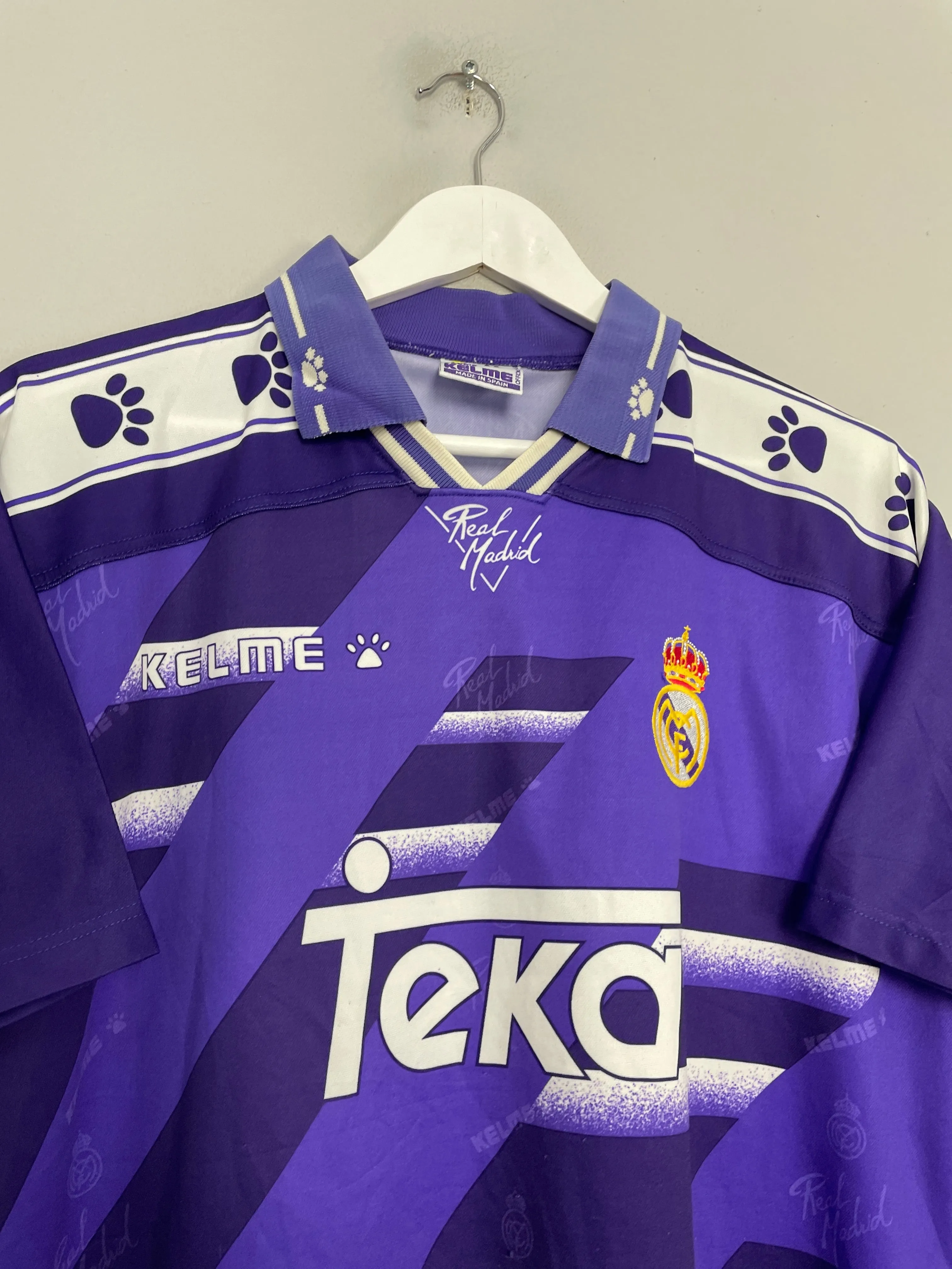 1994/96 REAL MADRID AWAY SHIRT (M) KELME