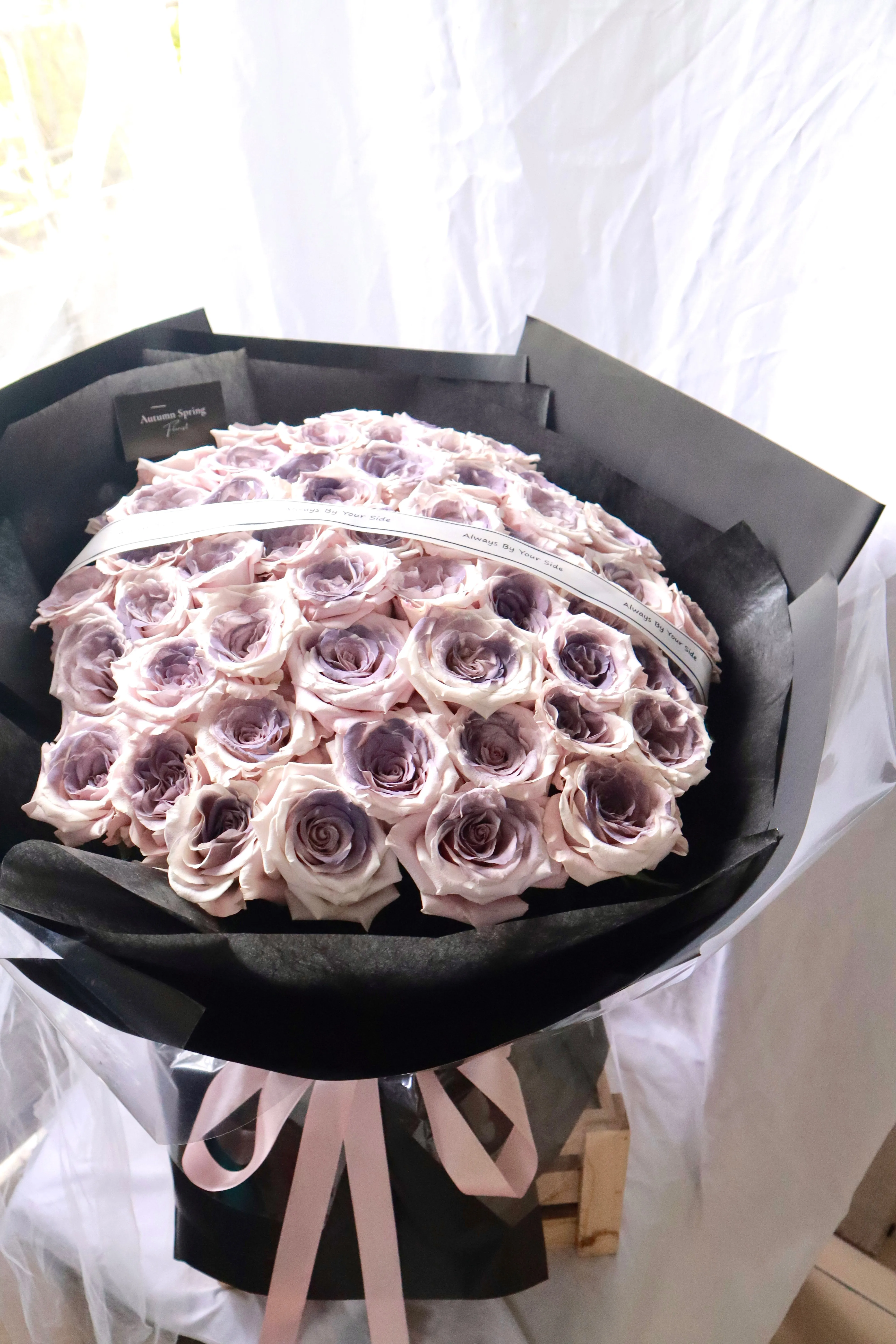 52 stalks Luxurious Plum Manta Rose Bouquet