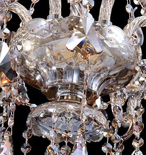 8 Lights Crystal Chandelier Modern Luxurious 31x28 Inch