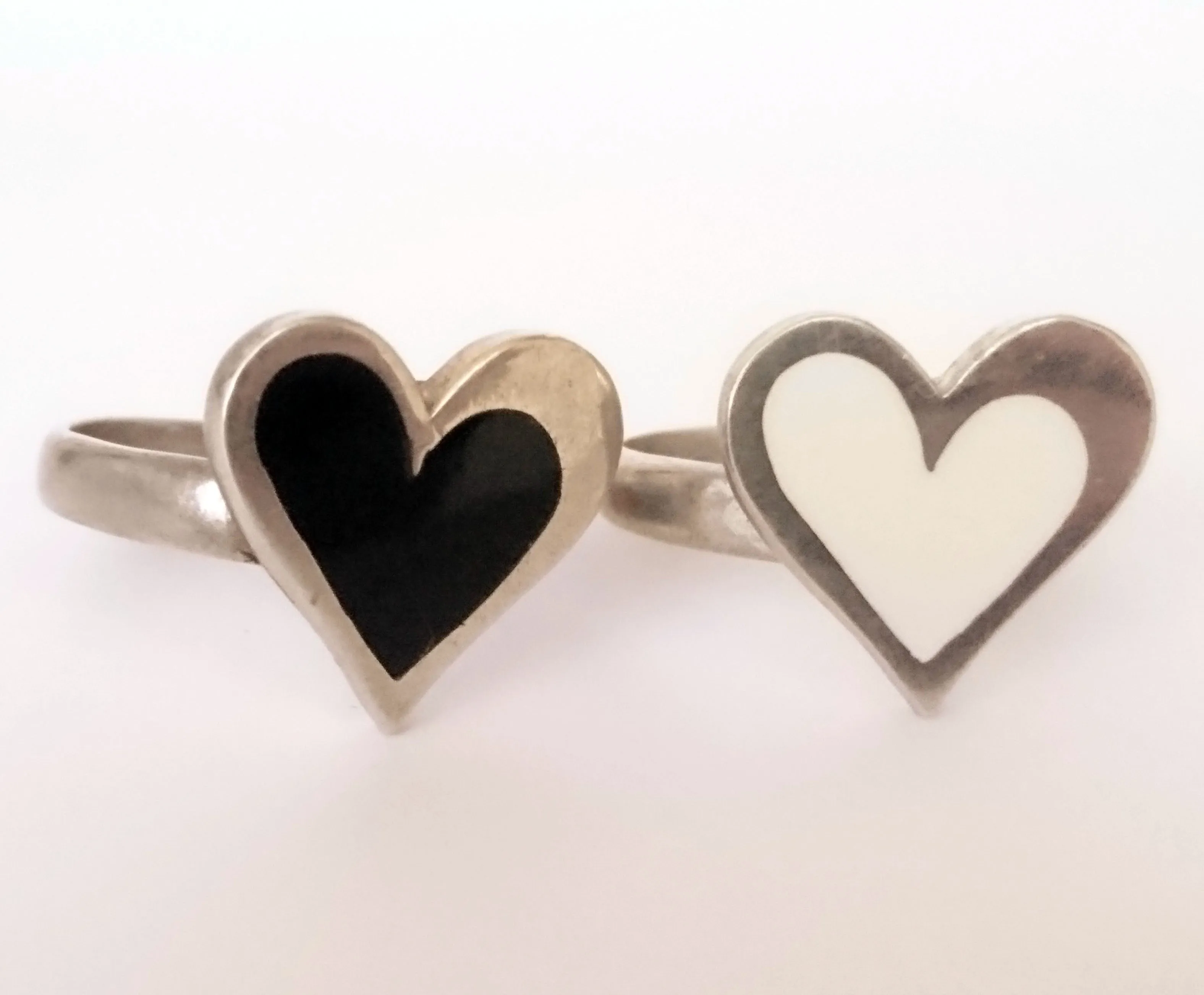 Acrylic Heart Rings