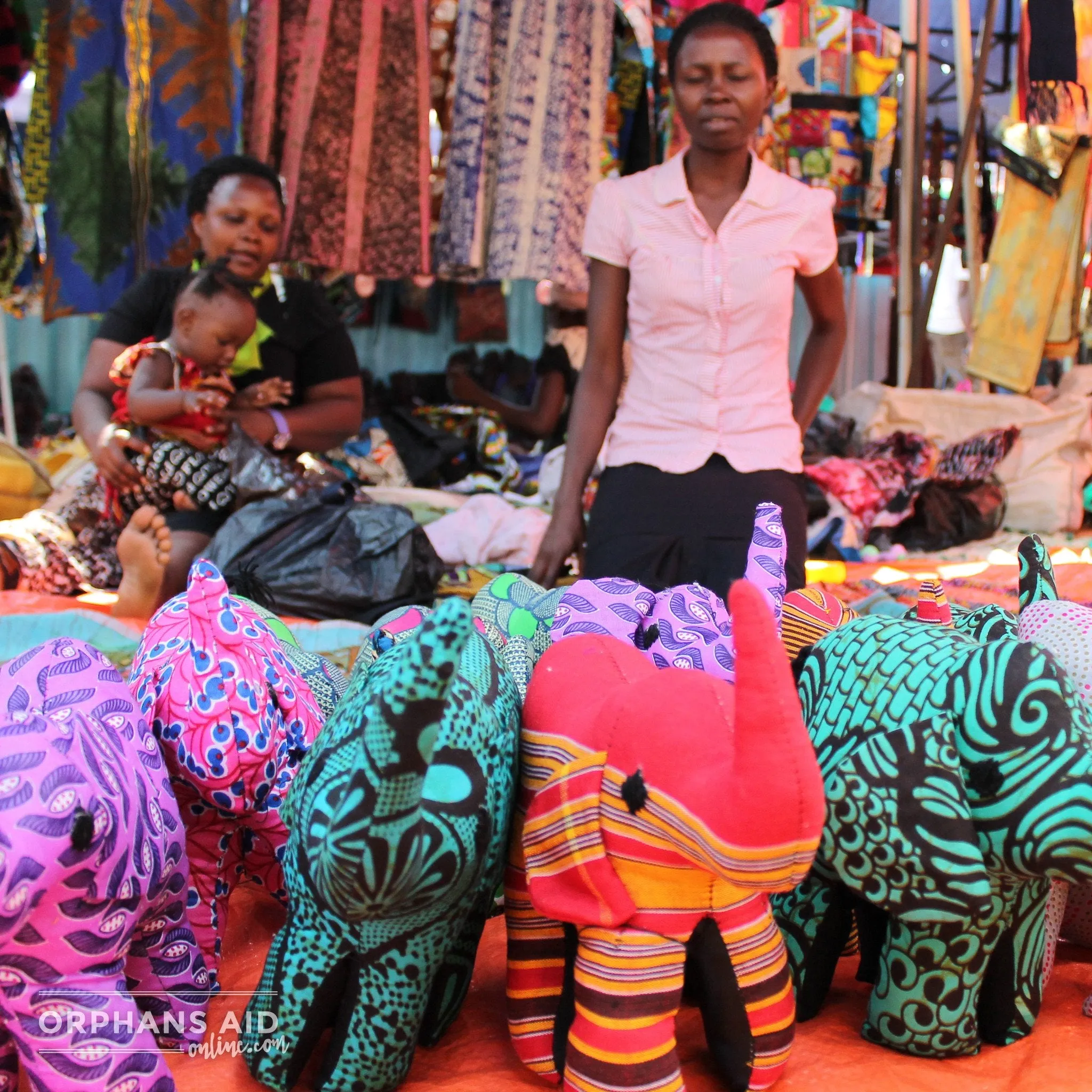 African Animal - Purple & Green Rhino