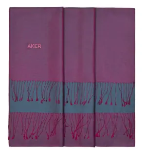 Aker Bi-Color Silk Shawl Wrap for Women - Cosmic