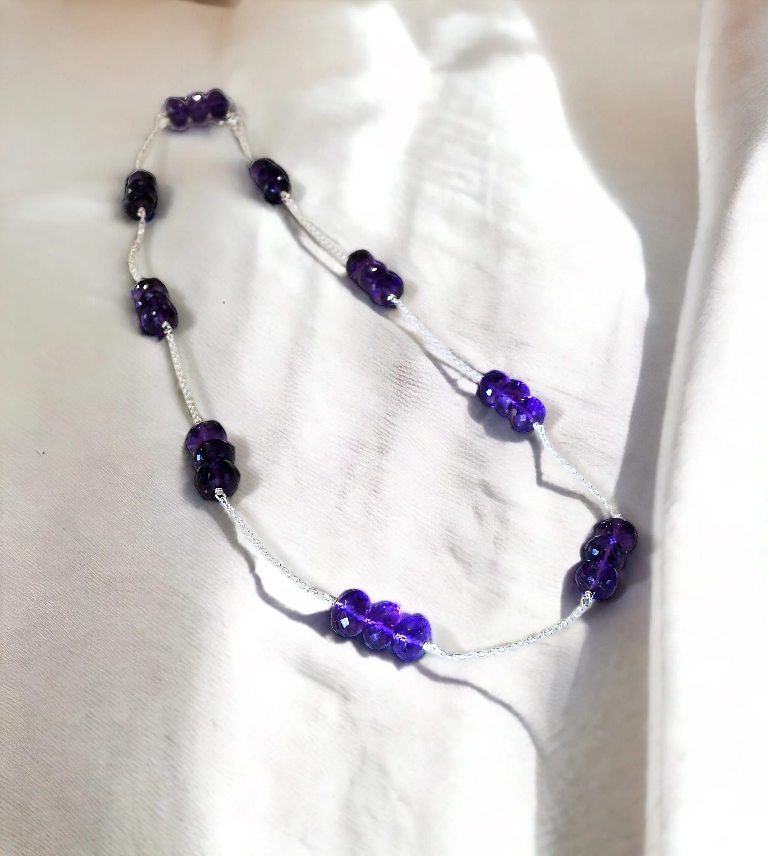 Amethyst chain strand