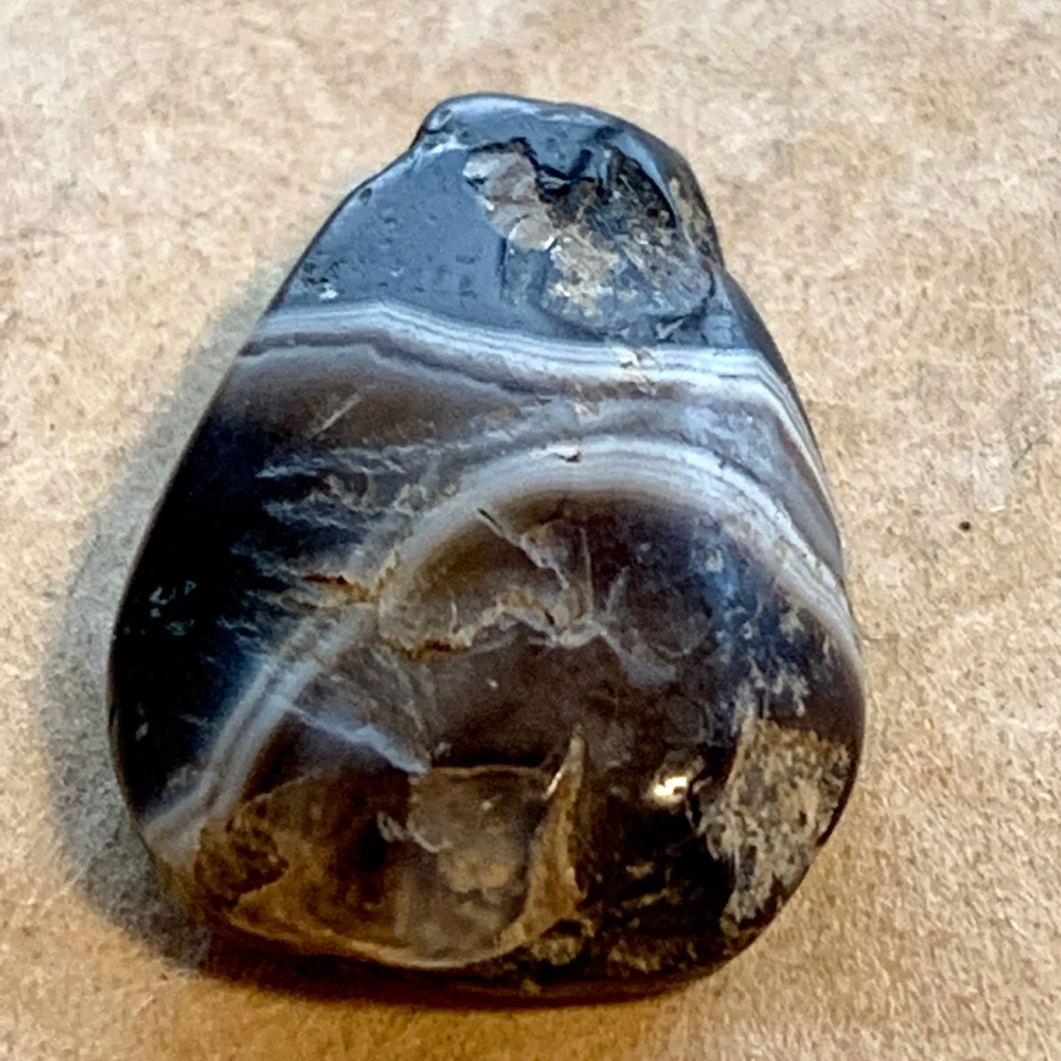 Ancient Agate Teardrop, Burma