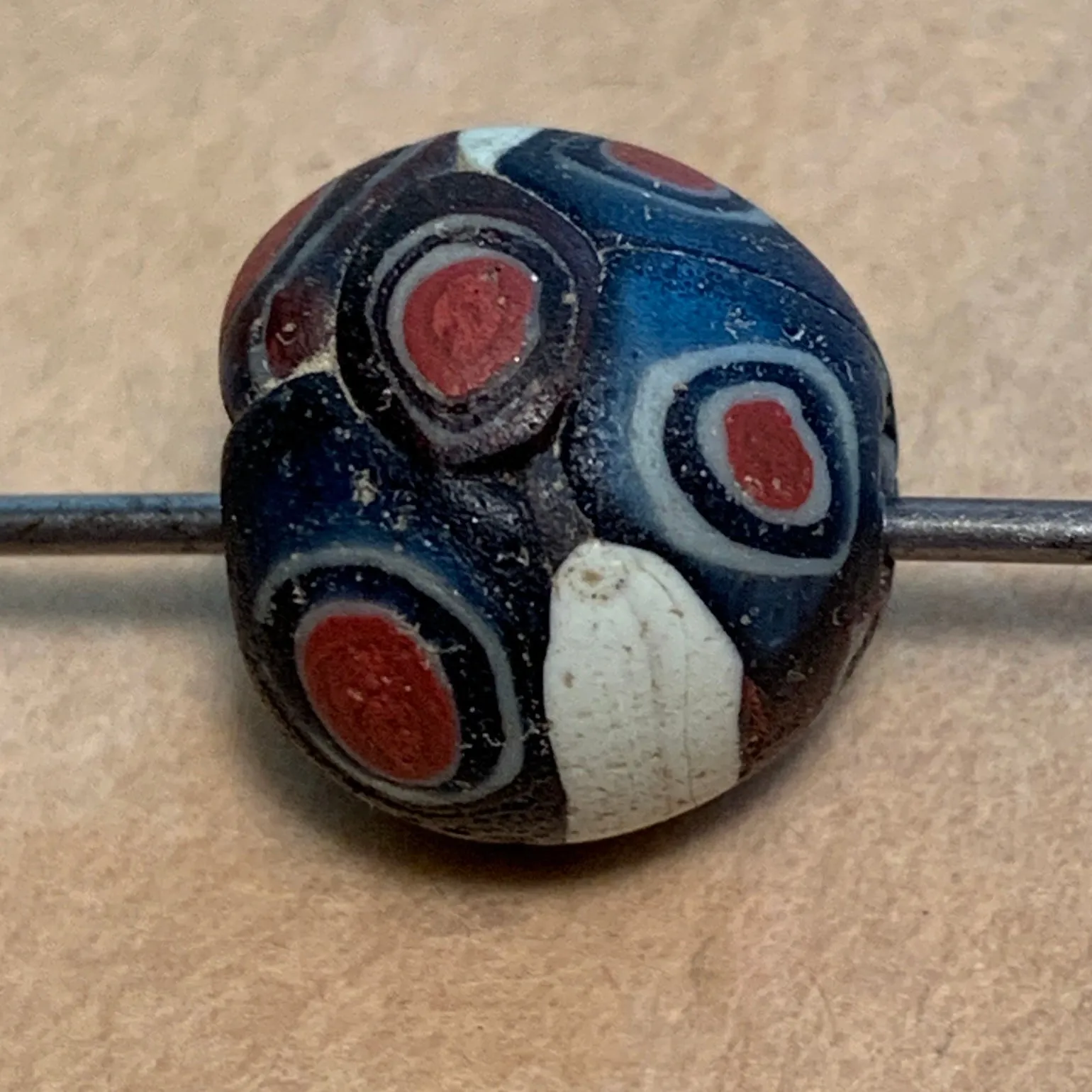 Ancient Roman Striped Glass Bead, Z