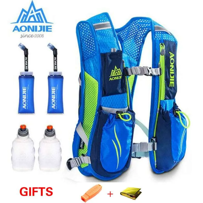 AONIJIE Running Marathon Hydration Nylon 5.5L Outdoor Running Bags Hiking Backpack Vest Marathon Cycling Backpack