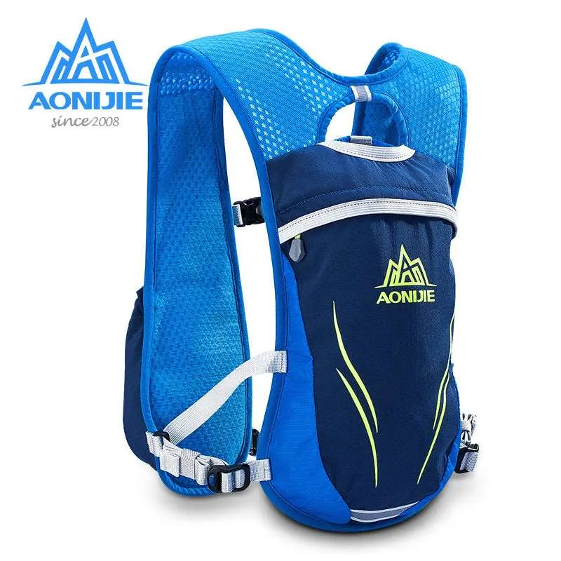 AONIJIE Running Marathon Hydration Nylon 5.5L Outdoor Running Bags Hiking Backpack Vest Marathon Cycling Backpack