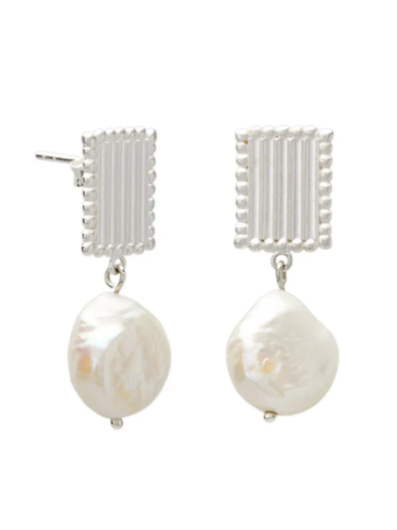 Aphrodite Goddess Small Pearl Earrings