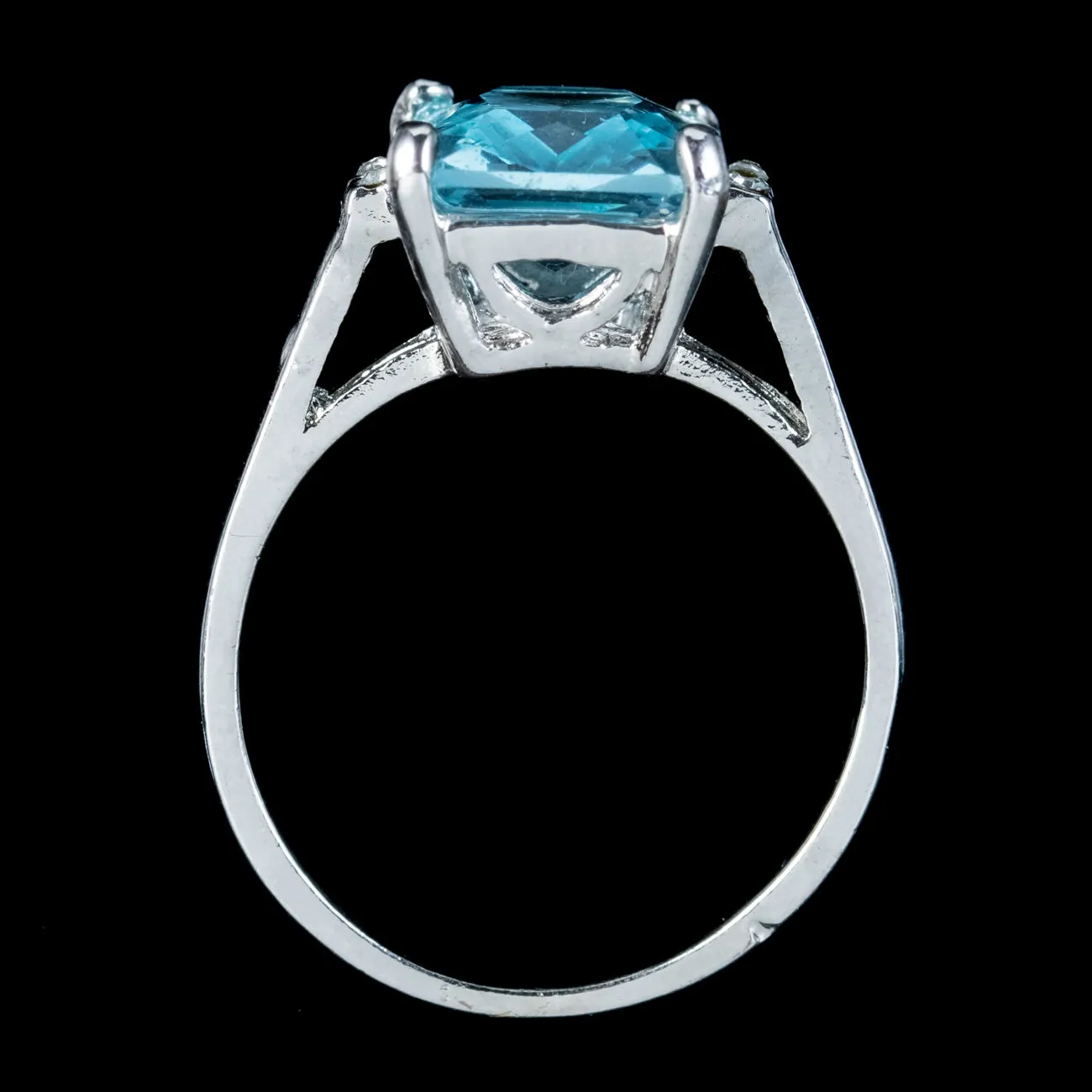 Art Deco Style Blue Paste Ring