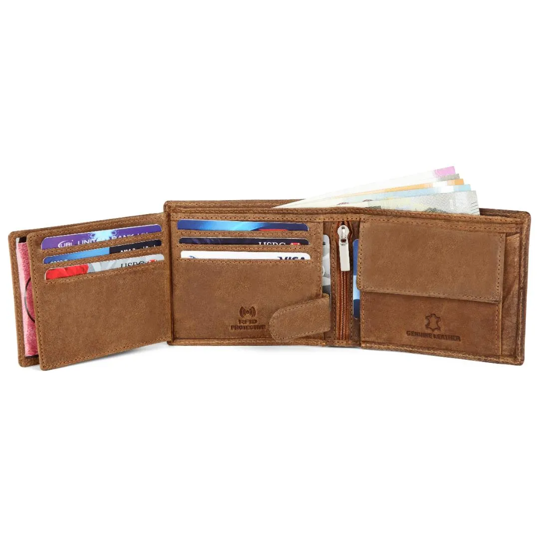 ARTHUR RFID Protected Leather Wallet for Men