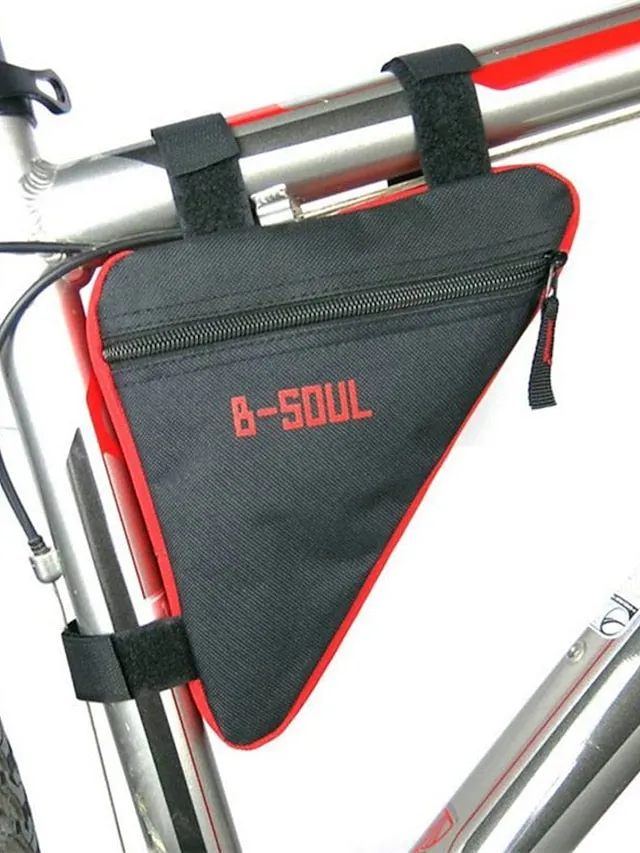 B-SOUL Bike Frame Bag Top Tube Triangle Bag Moistureproof Wearable Shockproof Bike Bag Polyester PVC(PolyVinyl Chloride) Terylene Bicycle Bag Cycle Bag Cycling / Bike