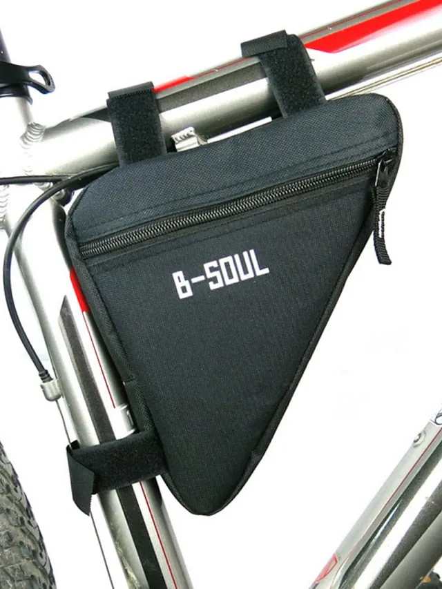 B-SOUL Bike Frame Bag Top Tube Triangle Bag Moistureproof Wearable Shockproof Bike Bag Polyester PVC(PolyVinyl Chloride) Terylene Bicycle Bag Cycle Bag Cycling / Bike