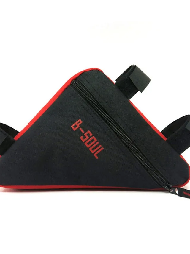 B-SOUL Bike Frame Bag Top Tube Triangle Bag Moistureproof Wearable Shockproof Bike Bag Polyester PVC(PolyVinyl Chloride) Terylene Bicycle Bag Cycle Bag Cycling / Bike