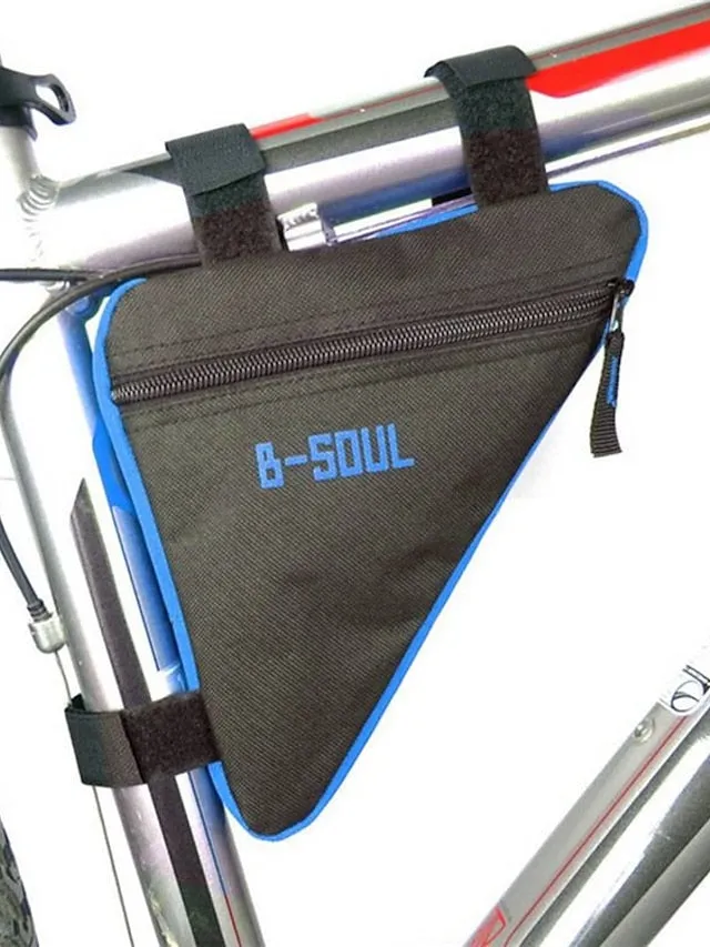 B-SOUL Bike Frame Bag Top Tube Triangle Bag Moistureproof Wearable Shockproof Bike Bag Polyester PVC(PolyVinyl Chloride) Terylene Bicycle Bag Cycle Bag Cycling / Bike