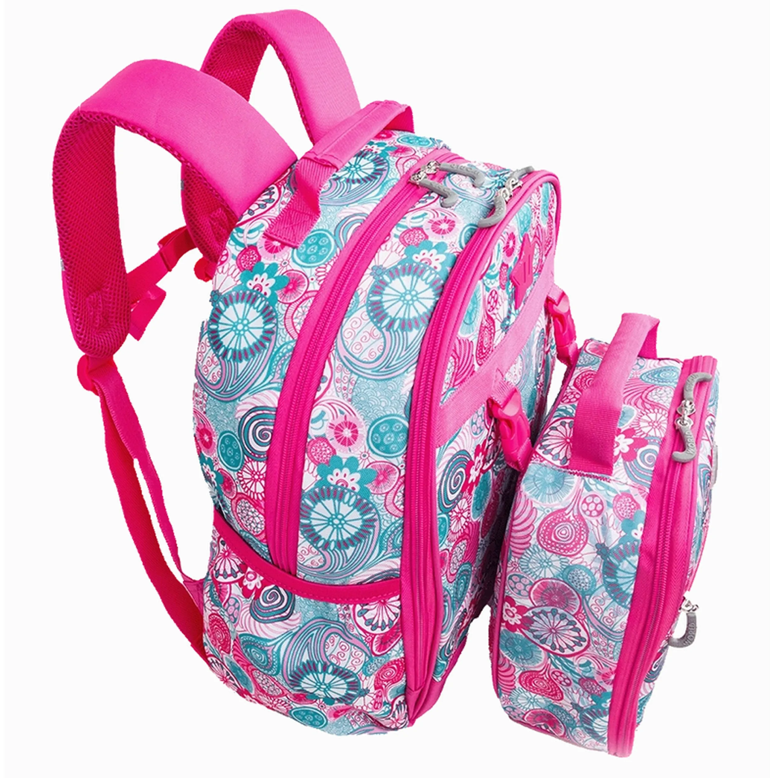 Backpack & Lunchbox Set, Rasberry