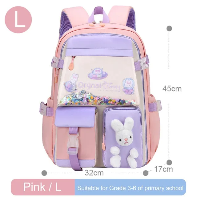 Backpack School Bag Girl Back Pack For Children Kid Child Teenager Female Class Schoolbag Primary Women Bagpack Teen Bookbag Kit