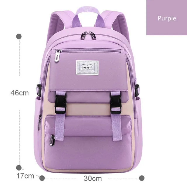 Backpack School Bag Girl Back Pack For Children Kid Child Teenager Female Class Schoolbag Primary Women Bagpack Teen Bookbag Kit