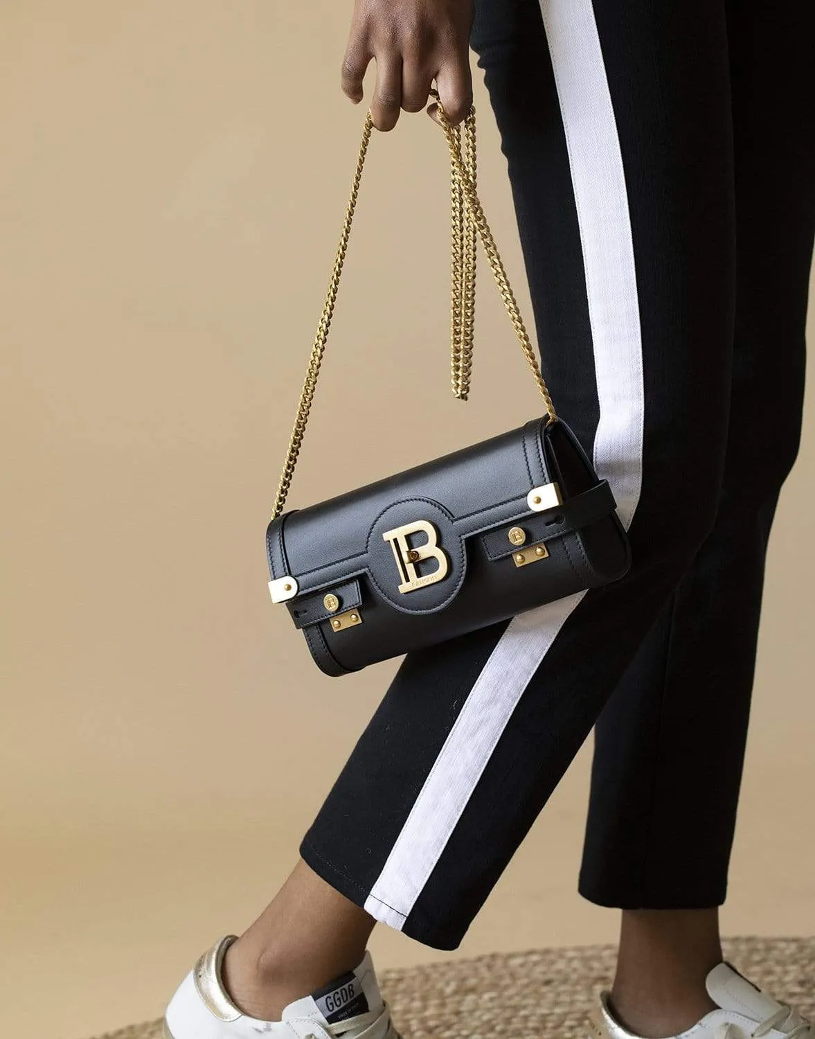 Balmain Logo Plaque Clutch Bag