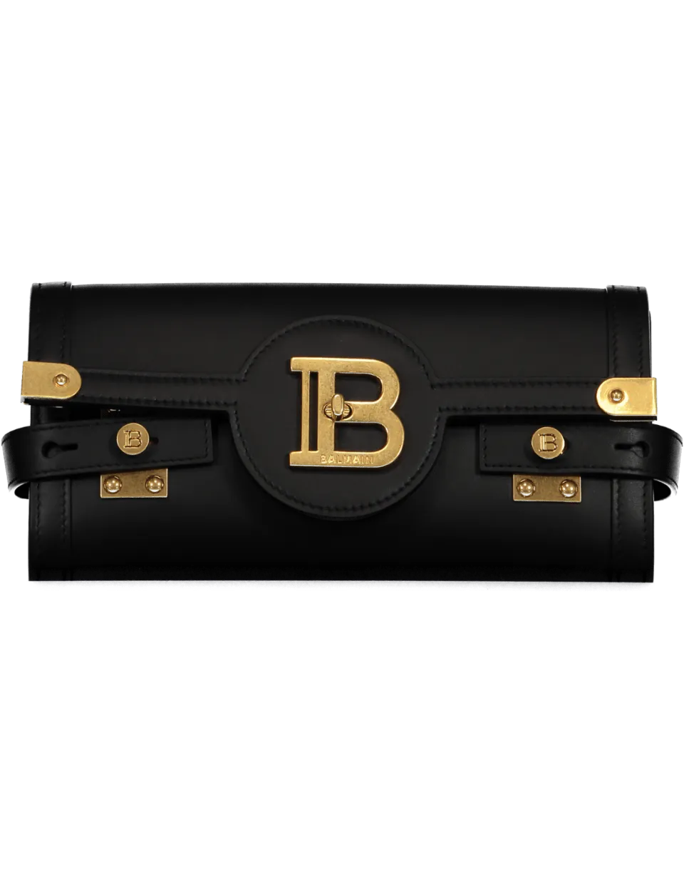 Balmain Logo Plaque Clutch Bag