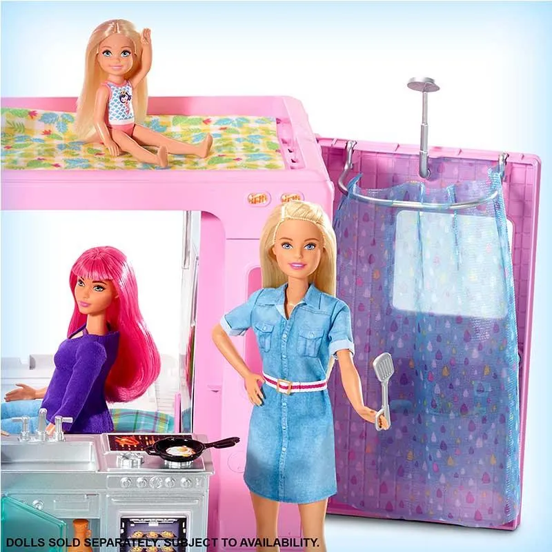 Barbie 3-In-1 DreamCamper Vehicle And Accessories