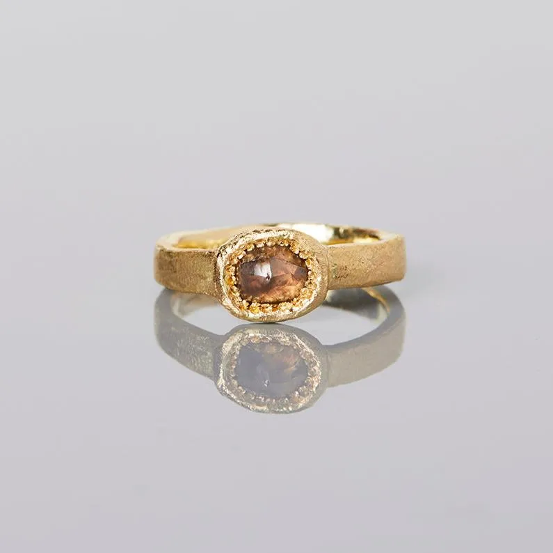 BDR24-OOAK | 0.8 Carat 15th Anniversary One-of-a-Kind Brown Diamond Ring