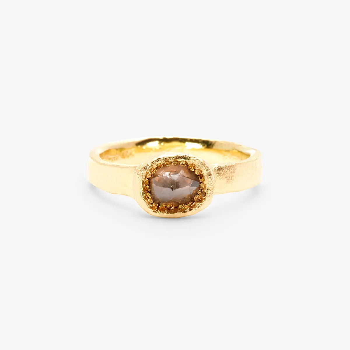 BDR24-OOAK | 0.8 Carat 15th Anniversary One-of-a-Kind Brown Diamond Ring