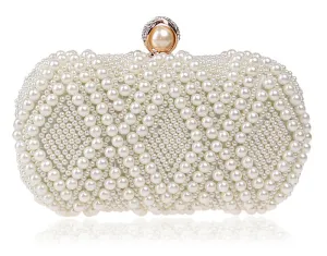 Beaded Pearl Clutch