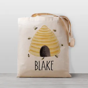 Bee Hive Personalized Tote Bag