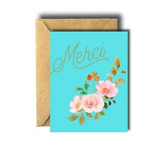 Bee Unique Greeting Card - Merci