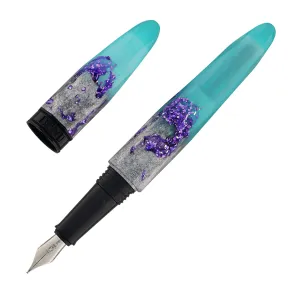 Benu Briolette Fountain Pen in Luminous Lagoon