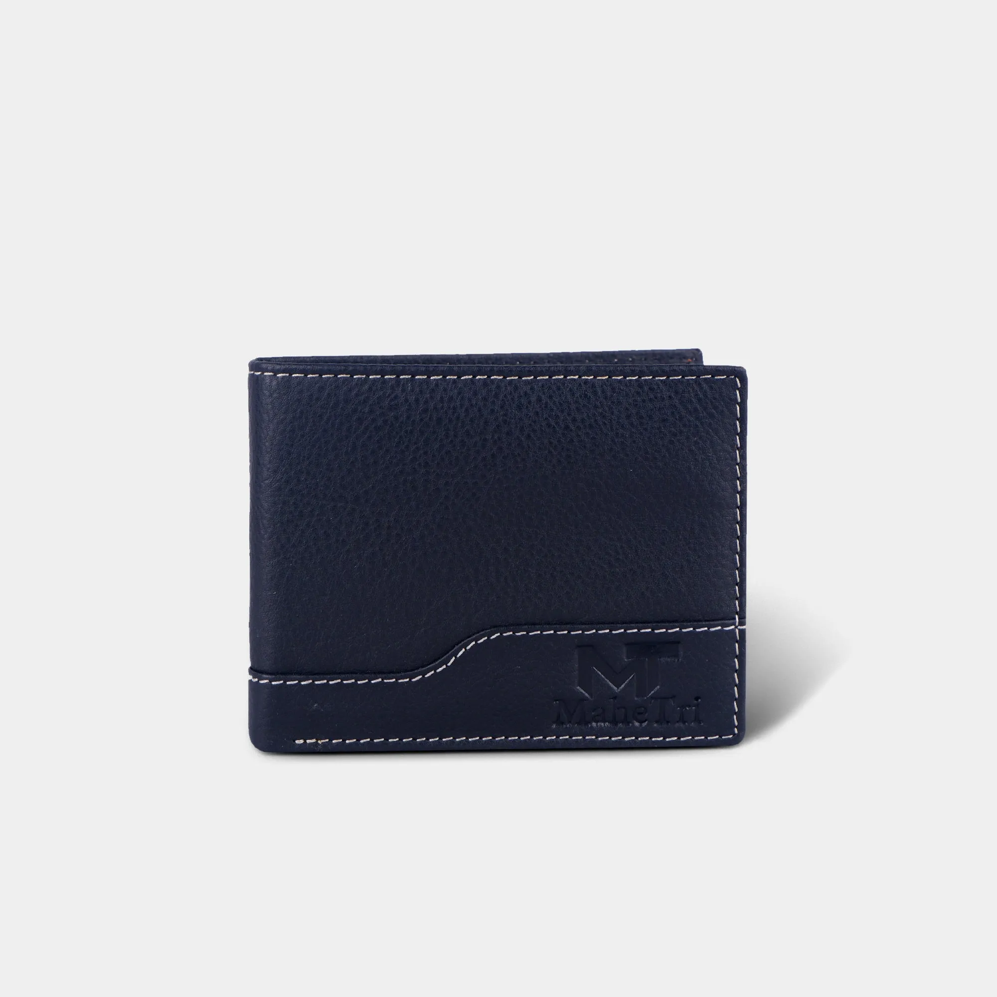 Bi-fold Black Buffalo Leather Wallet