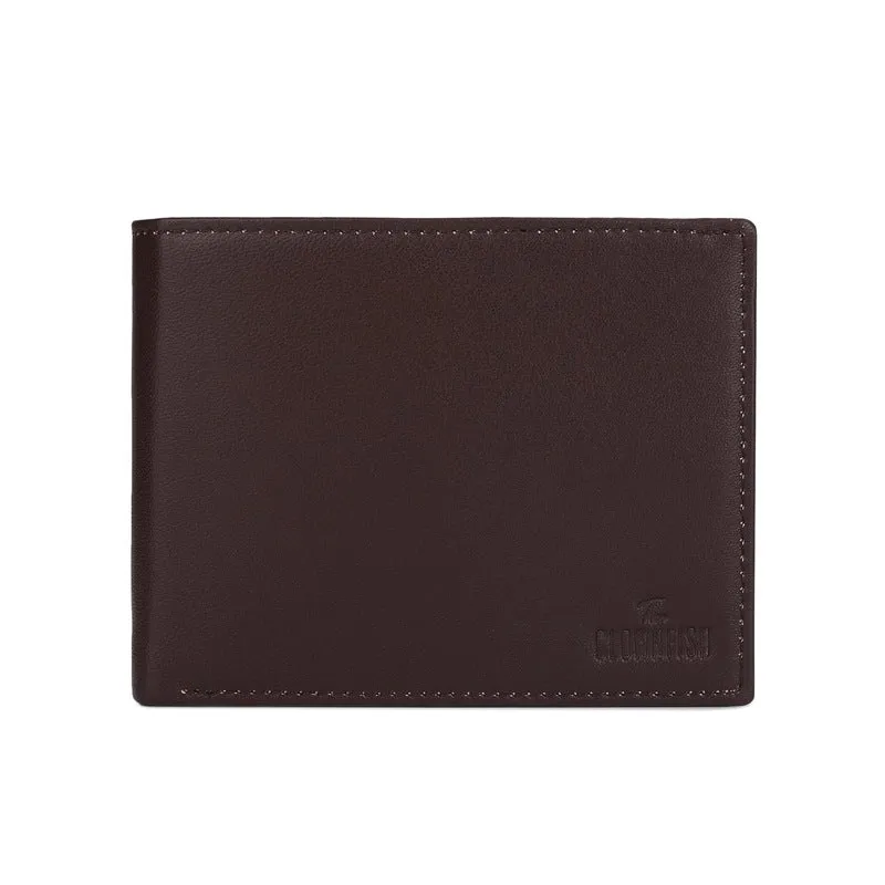 Bi-Fold Wallet with RFID Protection & Multiple Card Slots | Coin Pocket | Dark Brown | Genuine Leather