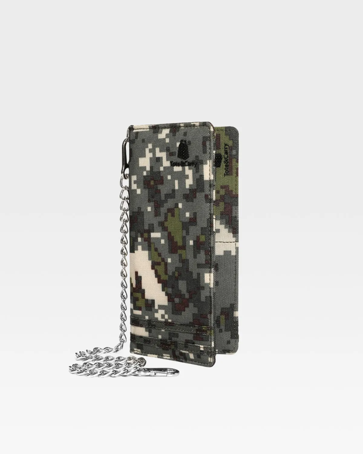 Biker Chain Wallet in Green Digital Camouflage