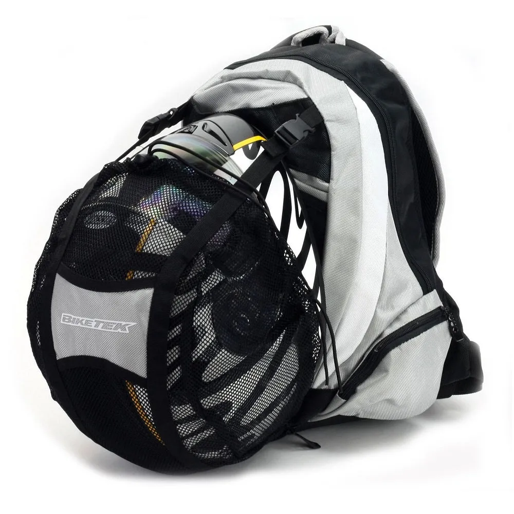 BikeTek Backpack And Helmet Carrier Black