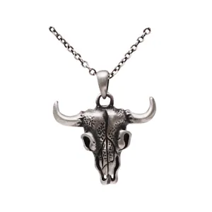 BISON SKULL NECKLACE, C/60