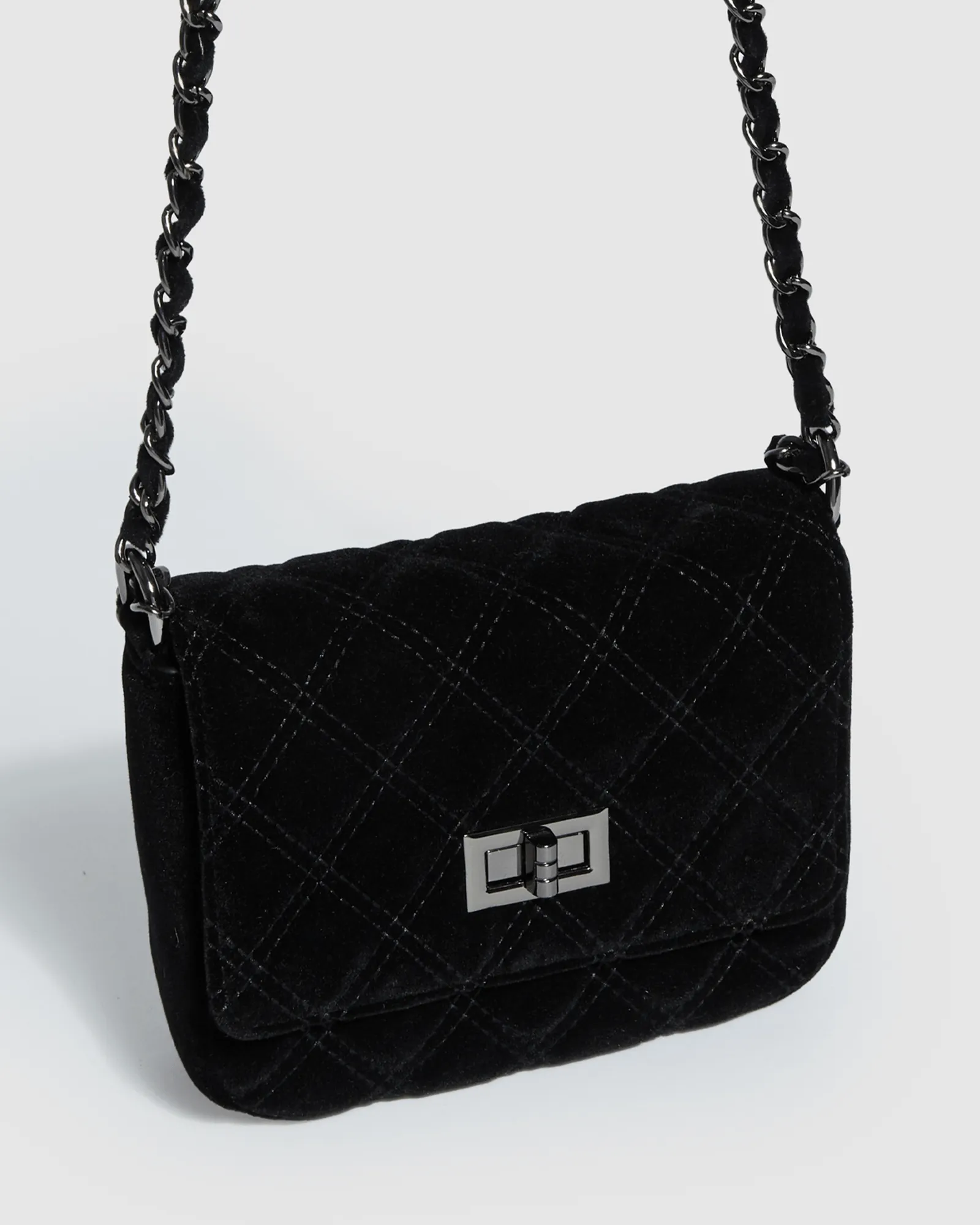 Black Maria Jose Lock Crossbody Bag