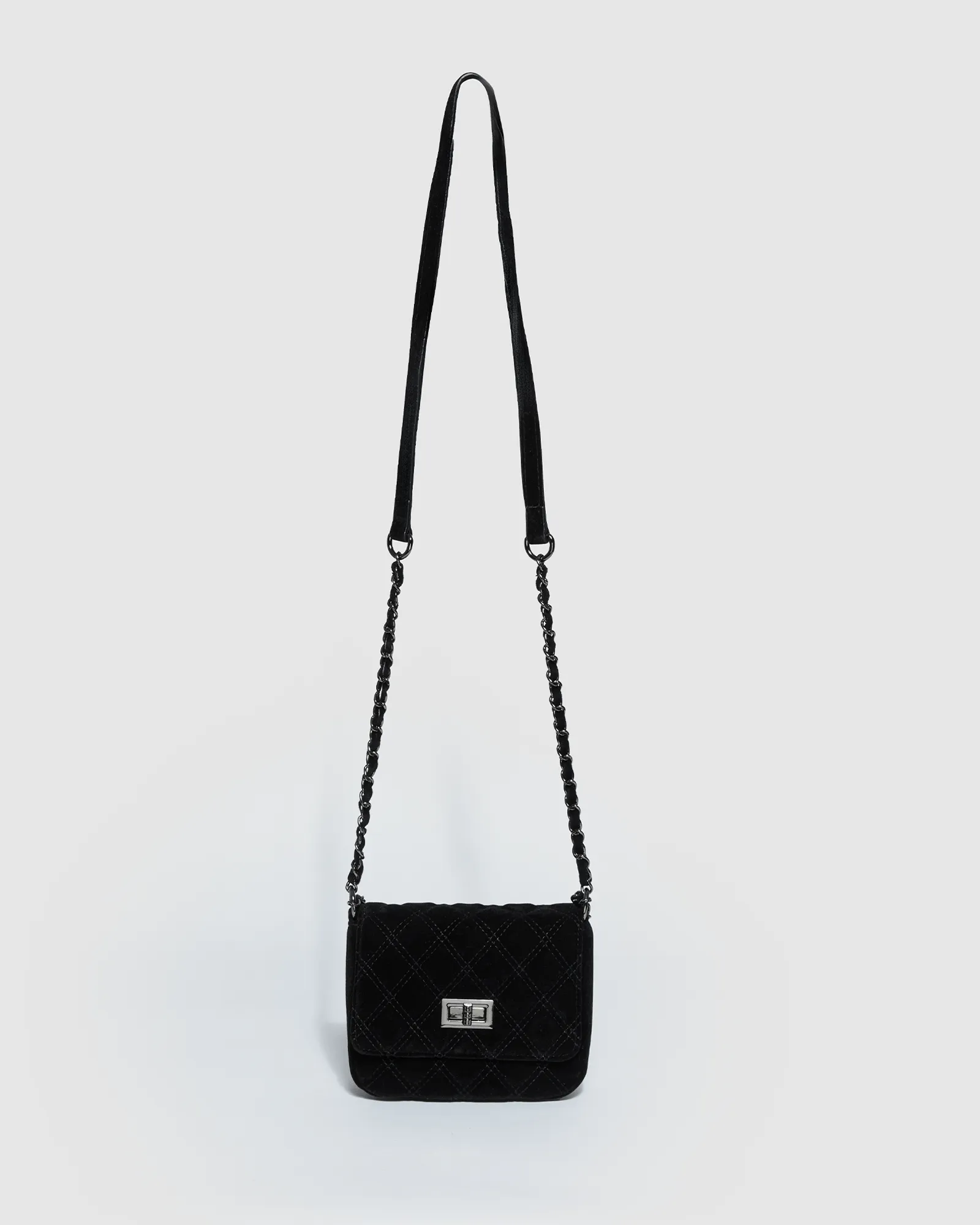 Black Maria Jose Lock Crossbody Bag