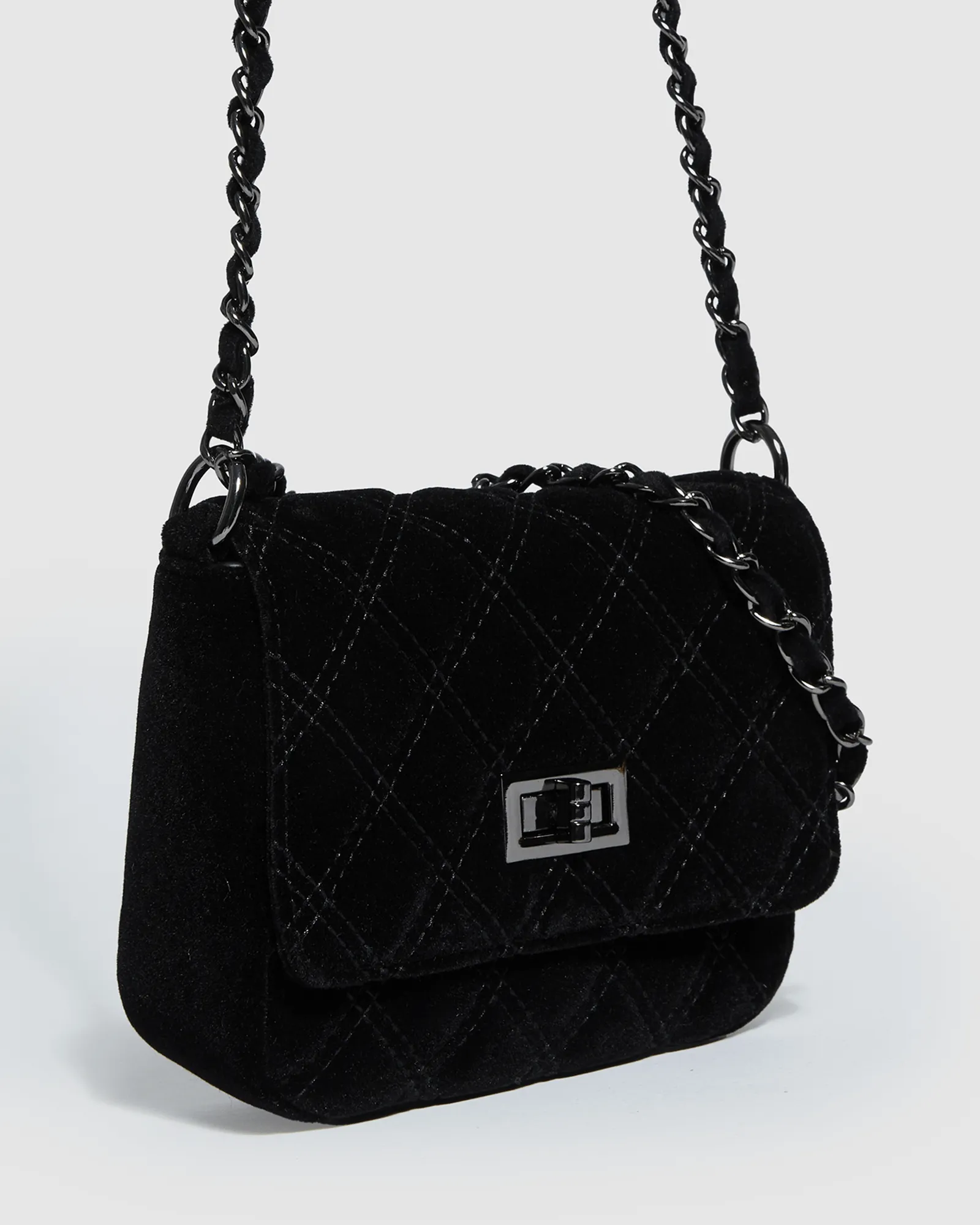 Black Maria Jose Lock Crossbody Bag