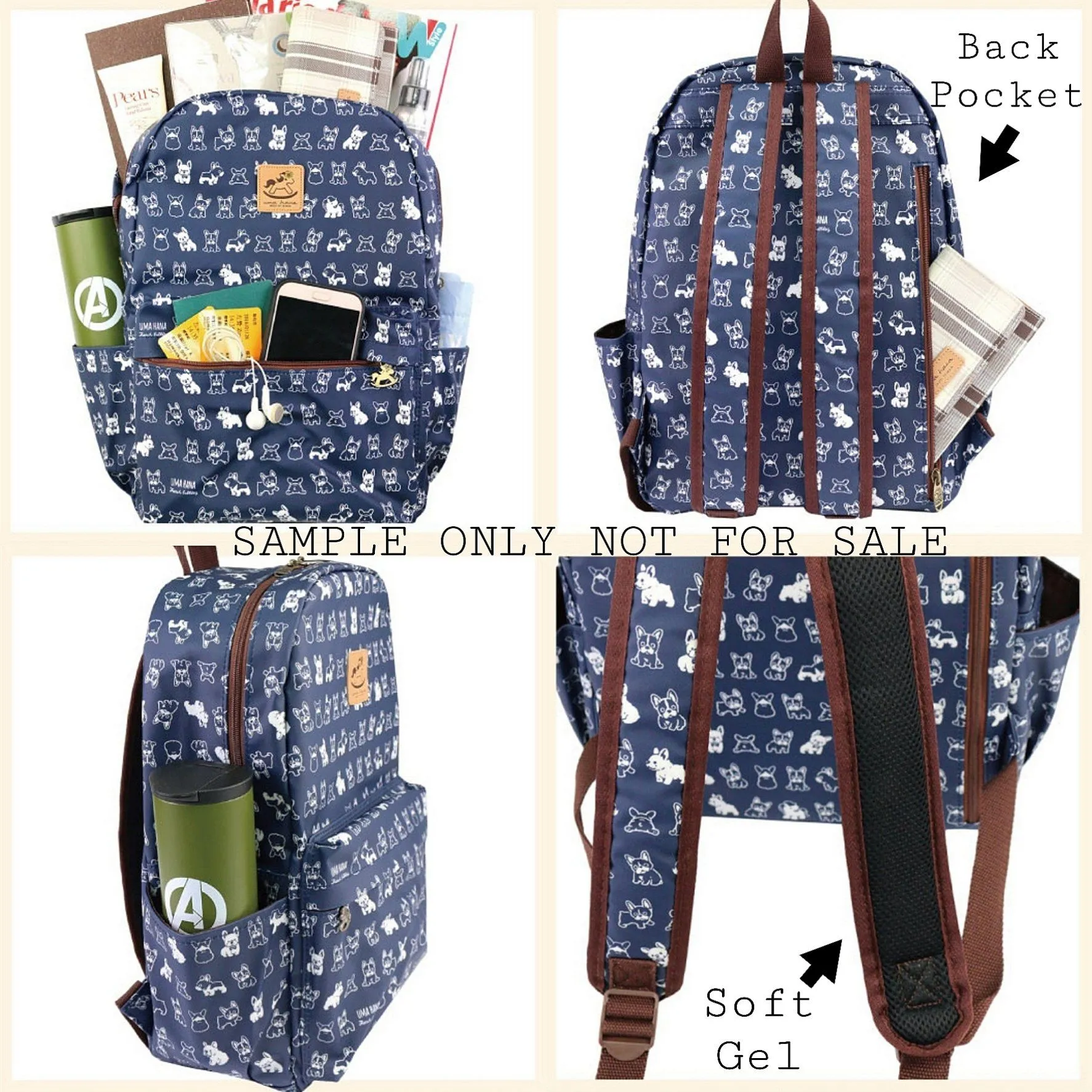 Blue Corgi Adventure Large Backpack